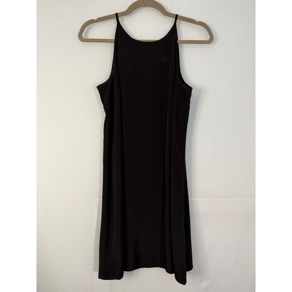 Express Black Shift Dress Womens‎ Size Small High Neck Keyhole Back Sleeveless